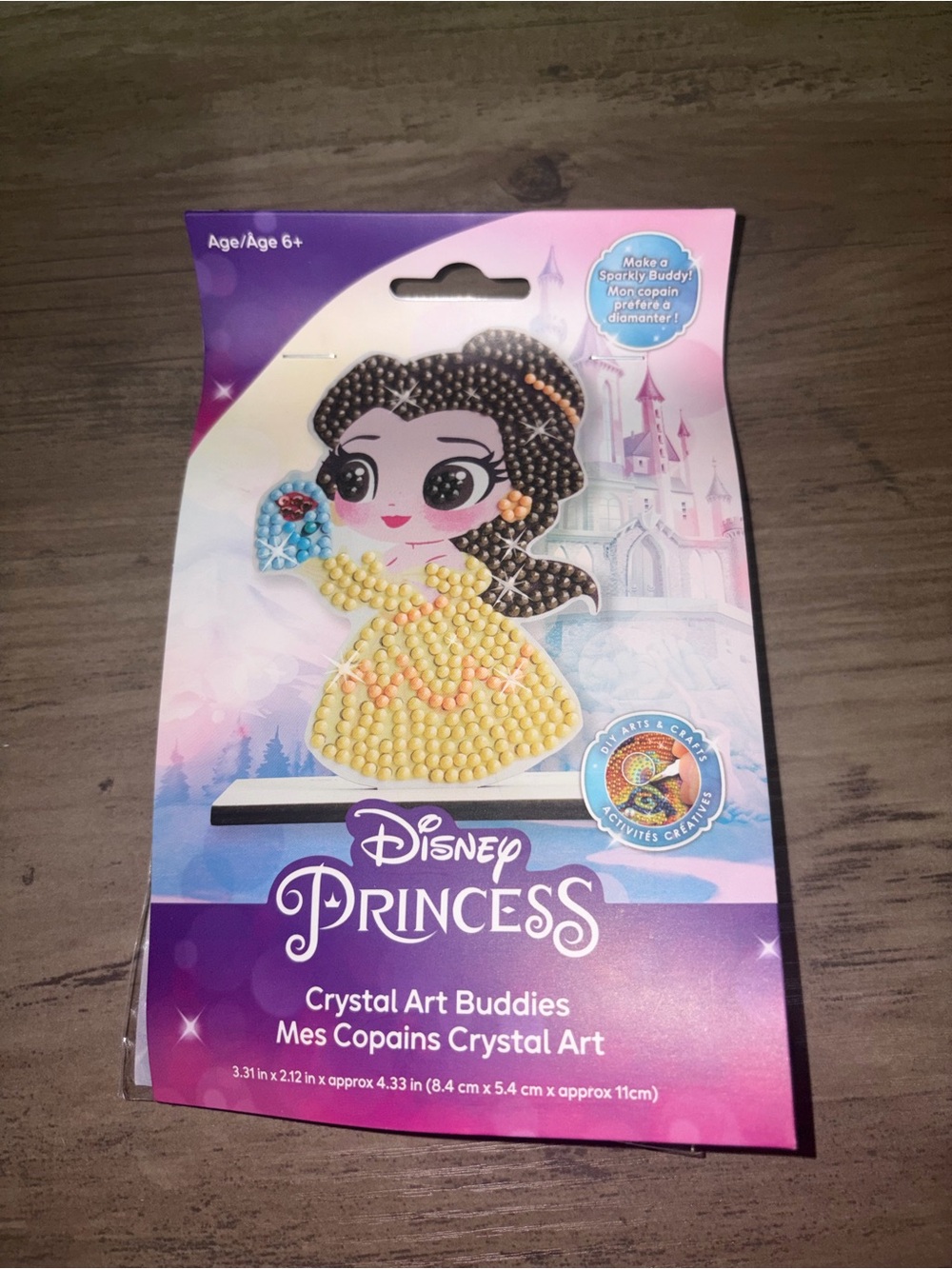 🆕💜 Disney Beauty & The Beast Belle Crystal Art Buddies Craft Kit NIP
